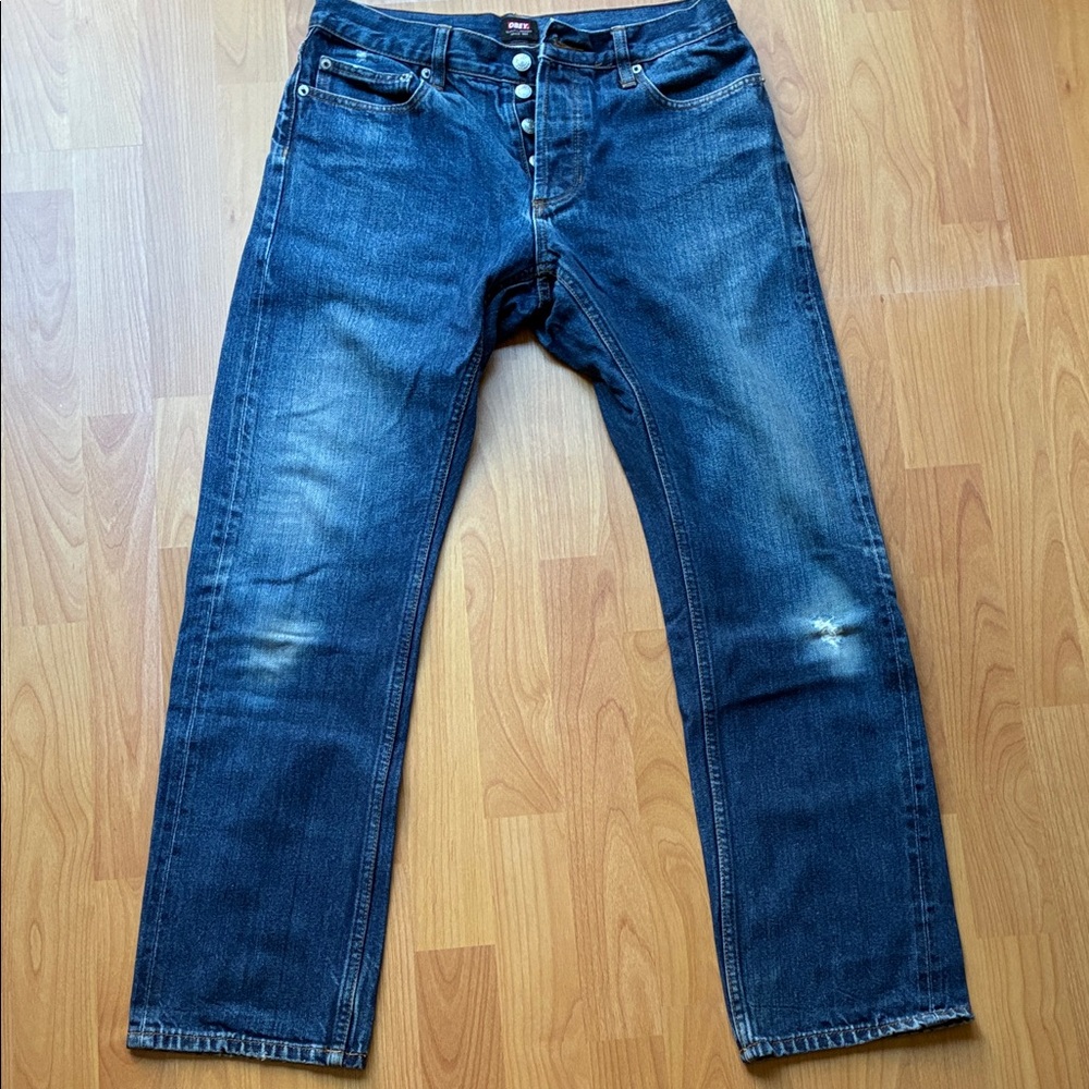 Obey Dark Blue Straight Jeans